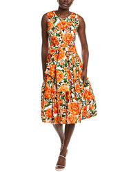 Samantha Sung Rose Midi Dress
