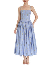 Amanda Royal Midi Dress