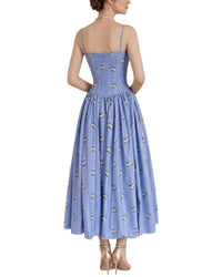 Amanda Royal Midi Dress
