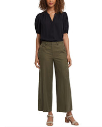 Nydj Morgan Bay Leaf Linen-Blend Trouser