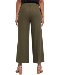 Nydj Morgan Bay Leaf Linen-Blend Trouser