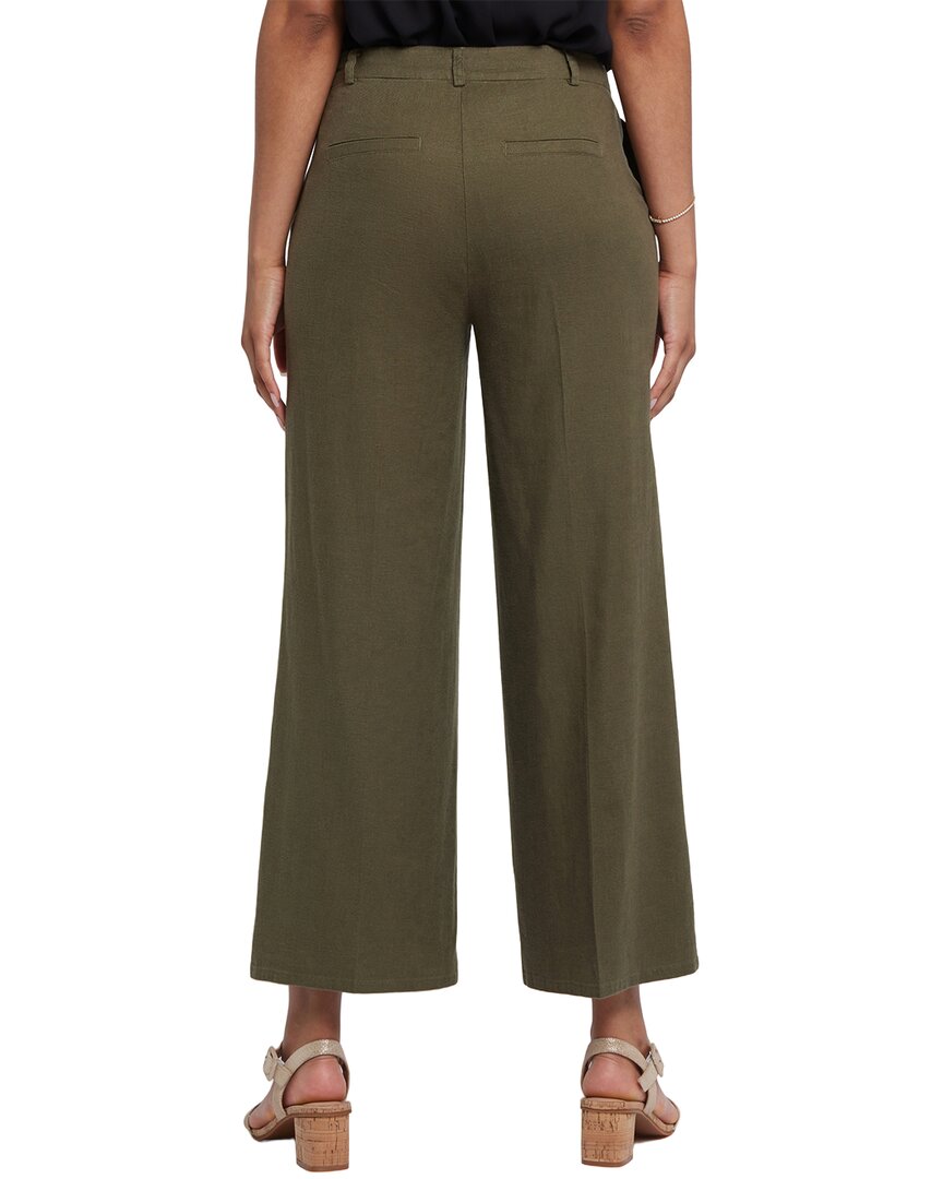 Nydj Morgan Bay Leaf Linen-Blend Trouser