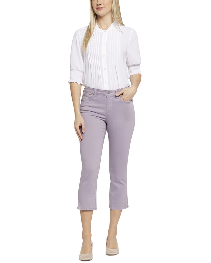 Nydj Chloe Lilac Chalk Capri Jean