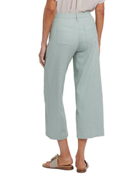 Nydj Cargo Tomatillo Linen-Blend Wide Leg Jean