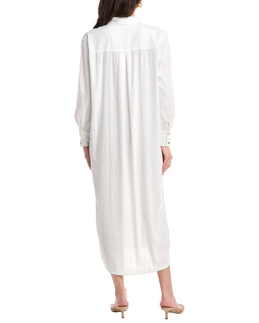 POINT Point Linen-Blend Shirtdress
