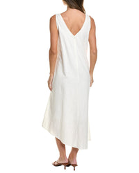 POINT Point Linen-Blend V-Neck Dress