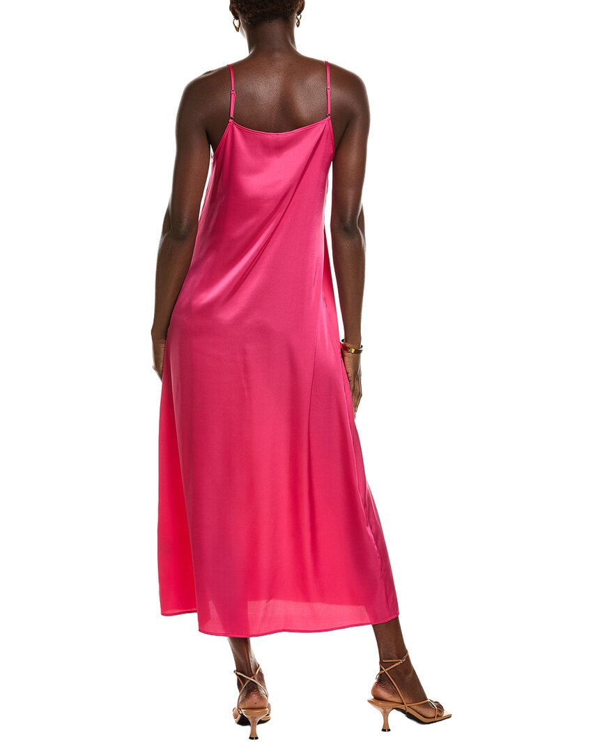 POINT Point Satin Slip Dress
