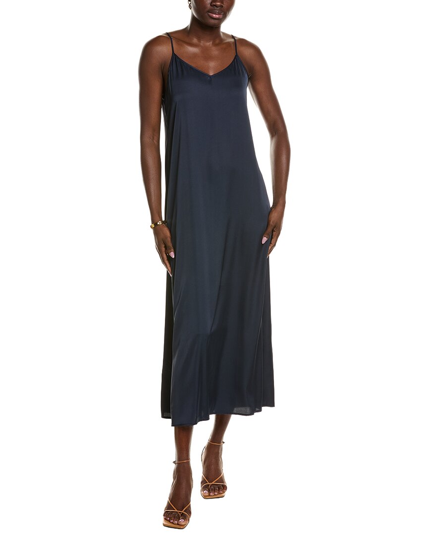 POINT Point Satin Slip Dress