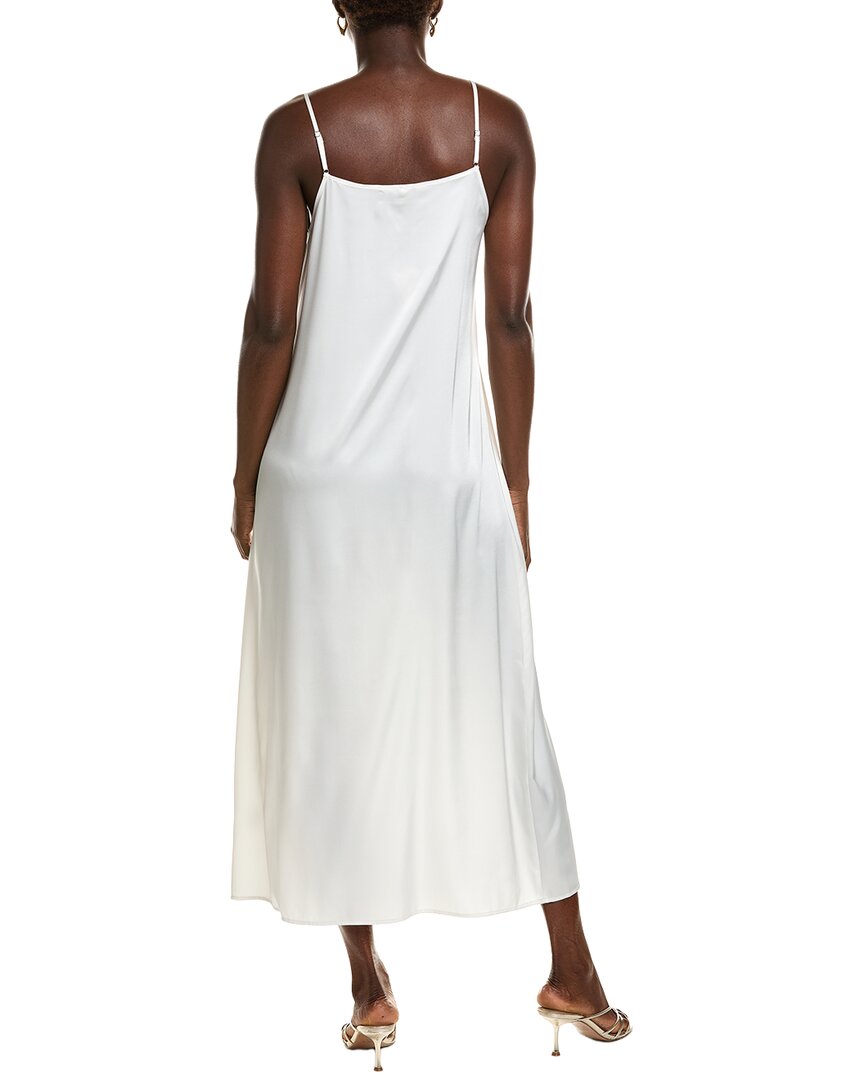 POINT Point Satin Slip Dress