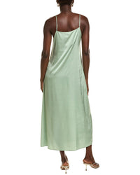POINT Point Satin Slip Dress