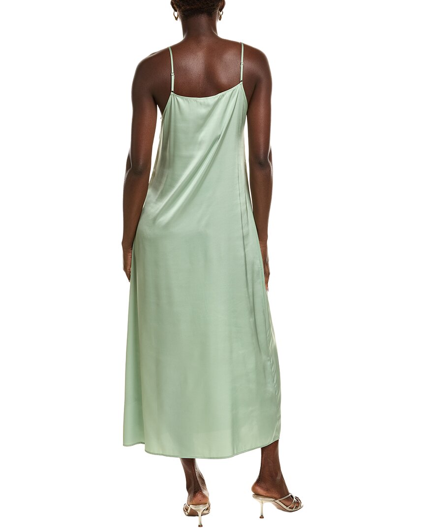 POINT Point Satin Slip Dress