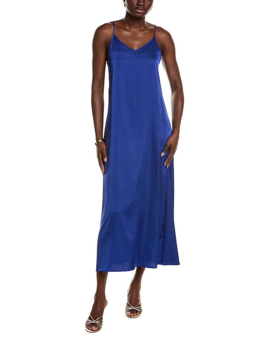 POINT Point Satin Slip Dress