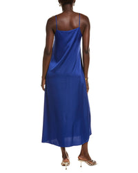POINT Point Satin Slip Dress