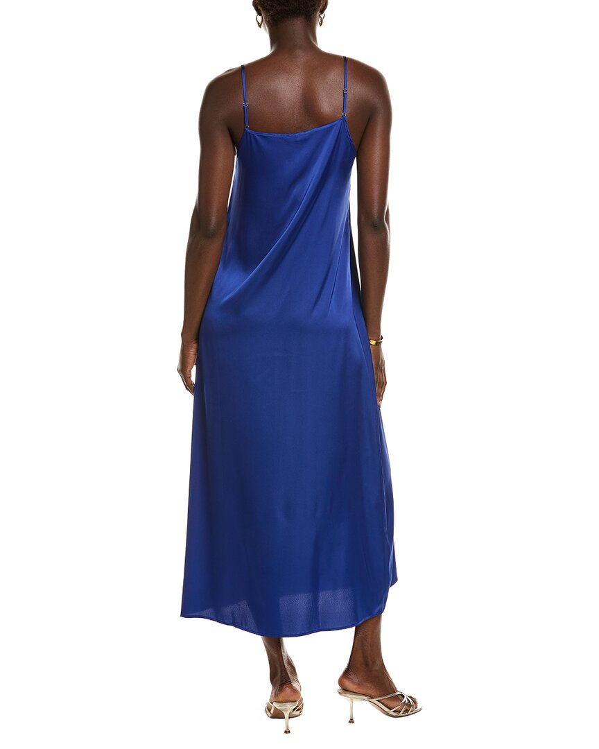 POINT Point Satin Slip Dress