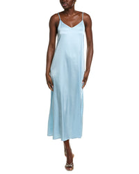POINT Point Satin Slip Dress