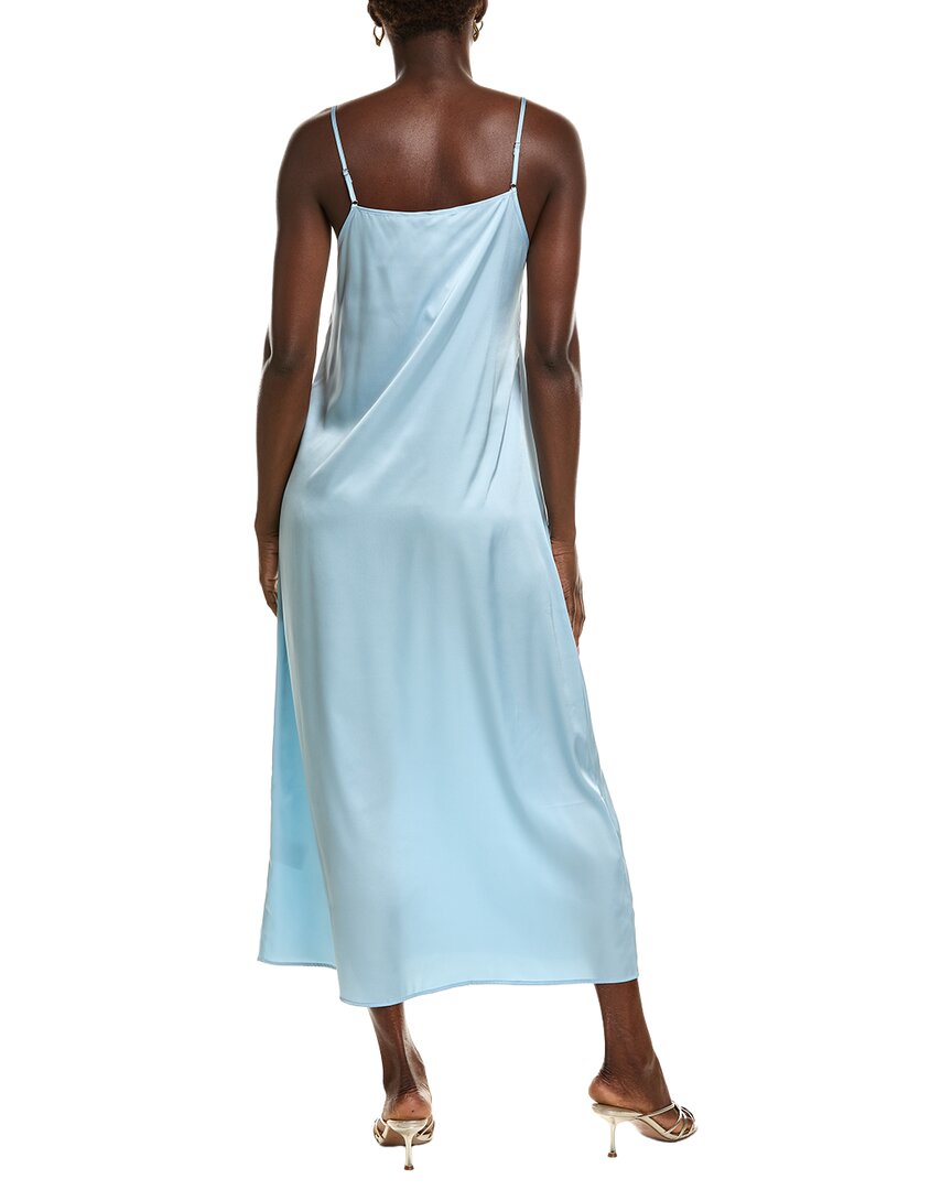 POINT Point Satin Slip Dress