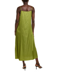 POINT Point Satin Slip Dress