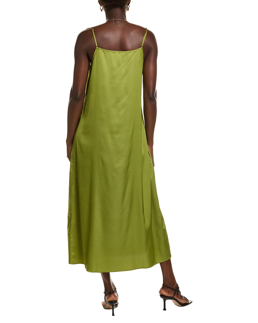POINT Point Satin Slip Dress