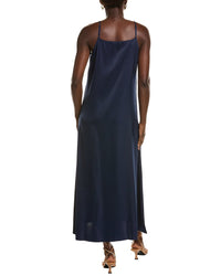 POINT Point Satin Slip Dress