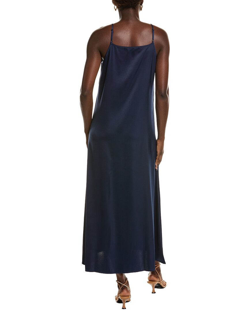 POINT Point Satin Slip Dress