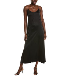 POINT Point Satin Slip Dress