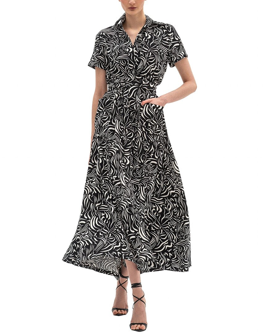 BGL Bgl Sleeveless Linen-Blend Midi Dress
