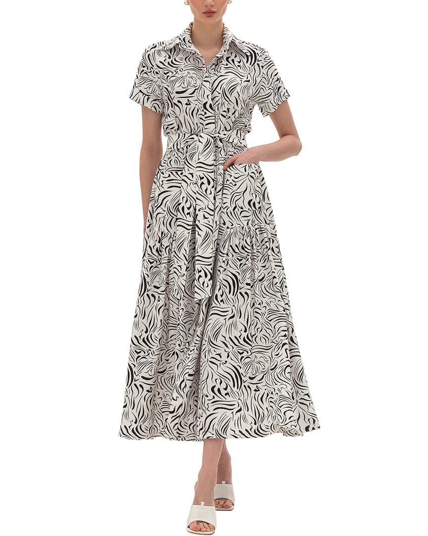 BGL Bgl Linen-Blend Midi Dress