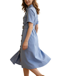 BRC By BURRYCO Brc By Burryco Short Sleeve Shirt Dress