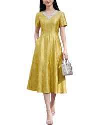 BRC By BURRYCO Brc By Burryco Short Sleeve Midi Dress