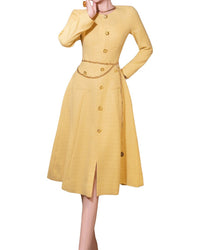 BRC By BURRYCO Brc By Burryco Long Sleeve Midi Dress