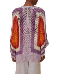 FARM Rio Farm Rio Sunset Crochet Square Kimono