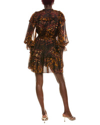 Marchesa Marchesa Notte Silk-Blend Mini Dress
