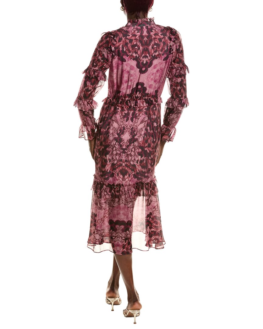 Marchesa Marchesa Notte Silk-Blend Midi Dress