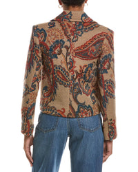 L’AGENCE L’Agence Kelsey Cropped Wool-Blend Peacoat
