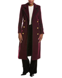 L’AGENCE L’Agence Irene Wool-Blend Military Long Coat
