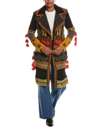 L’AGENCE L’Agence Kada Suiting Crochet Mix Wool-Blend Coat