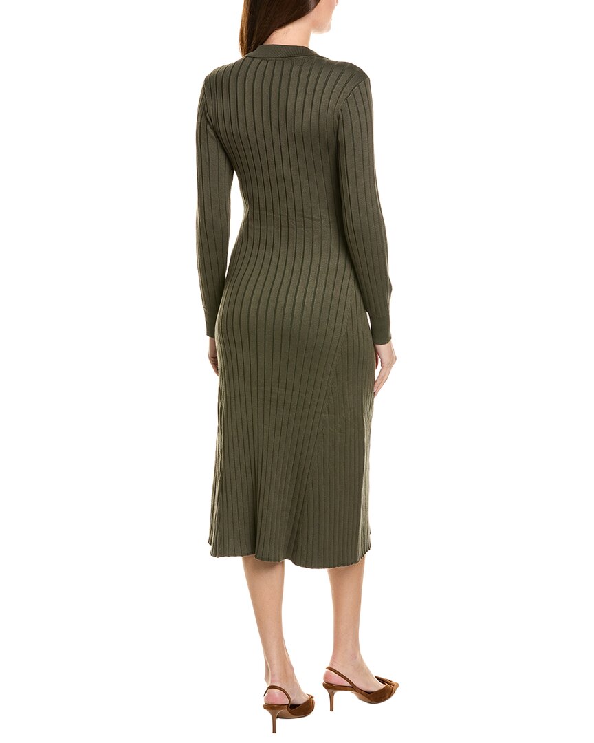 Sharagano Long Sleeve Midi Dress