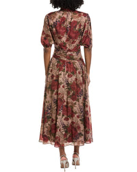 Mikael Aghal Print Midi Dress