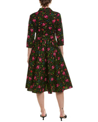 Samantha Sung Samantha Sung Amber Petite Flora Midi Shirtdress
