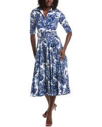 Samantha Sung Samantha Sung Amber Arabian Night Toile Midi Shirtdress