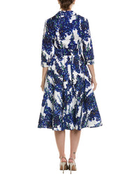 Samantha Sung Samantha Sung Amber Wisteria Bloom Midi Shirtdress