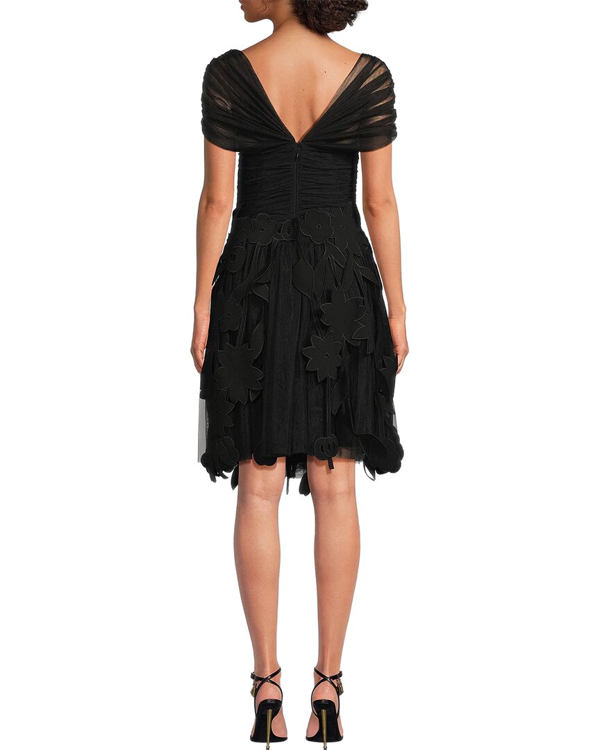 Shani Crepe Laser Cut Florals Dress