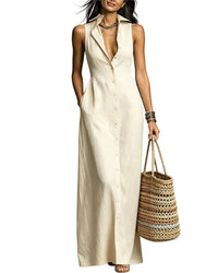 Olivia Taylor Olivia Taylor Sleeveless Shirt Dress