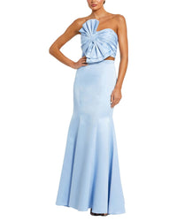 Mac Duggal Mac Duggal 2Pc Strapless Bow Top & Mermaid Skirt Set