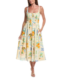 Layered With Love Layered With Love Sleeveless Linen-Blend Midi Dress