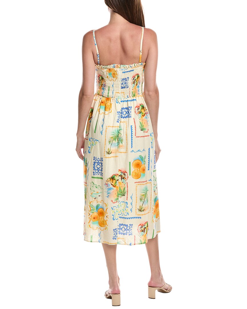 Layered With Love Layered With Love Sleeveless Linen-Blend Midi Dress
