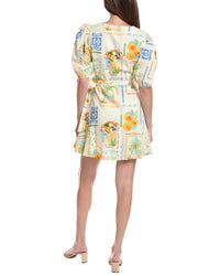Layered With Love Layered With Love Wrap Front Linen-Blend Mini Dress