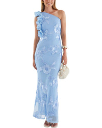 TEODORA Teodora Womens  Maxi Dress, 0, Blue