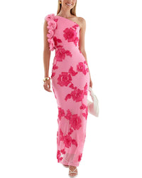 TEODORA Teodora Womens  Maxi Dress, 4, Pink