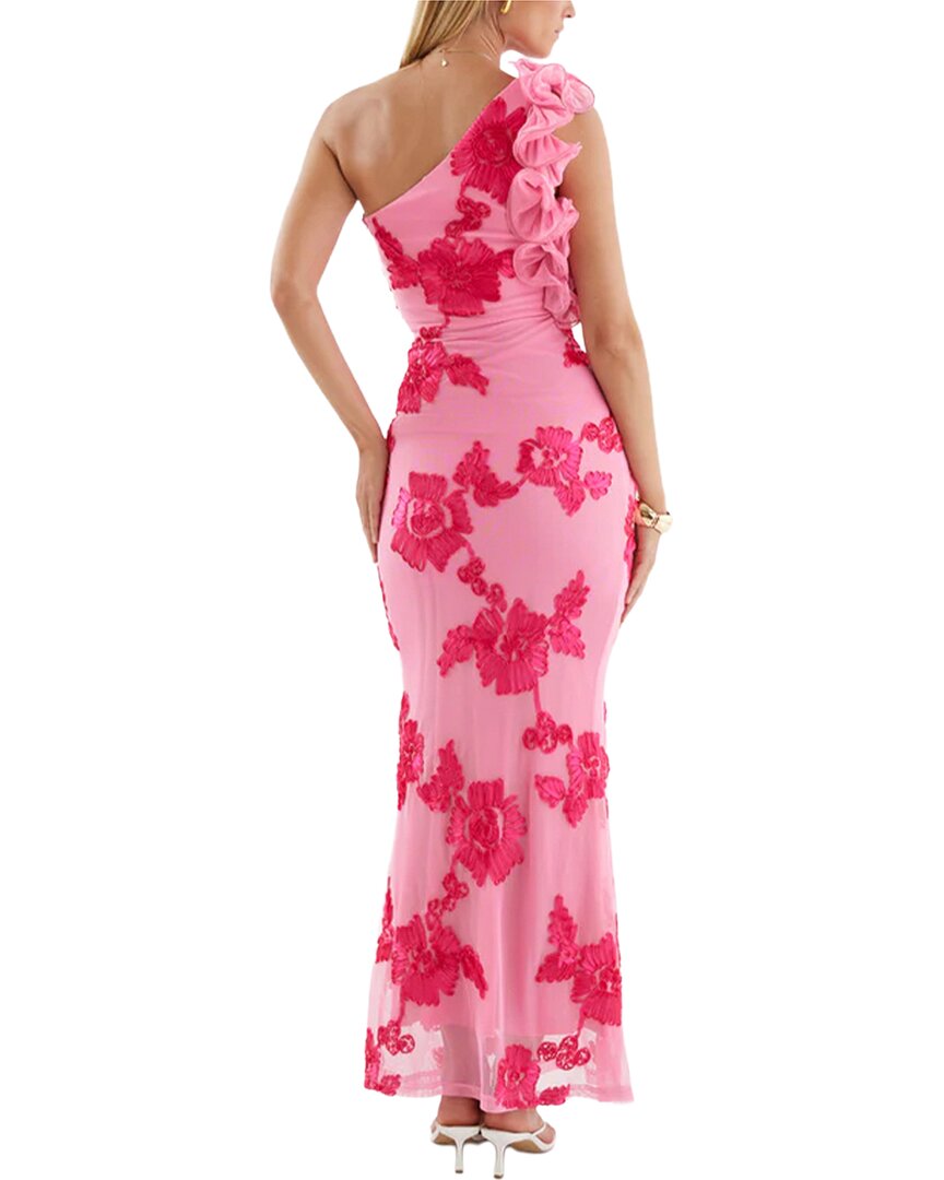 TEODORA Teodora Womens  Maxi Dress, 4, Pink